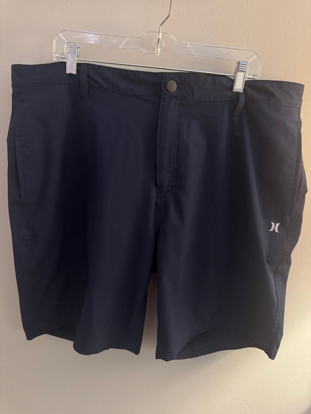 Hurley Phantom Shorts Mens 40 Navy Blue Stretch Hybrid Golf Casual Performance